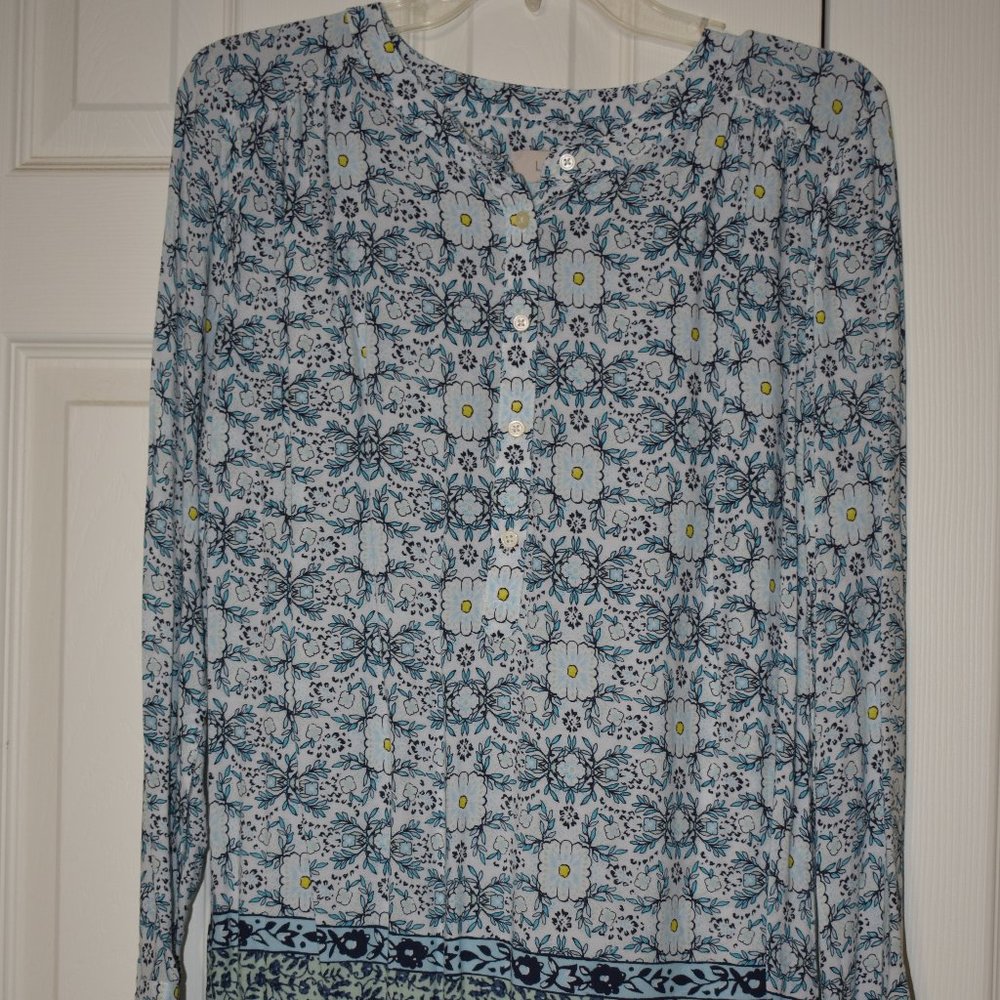 Ann Taylor LOFT long sleeve blouse, size M